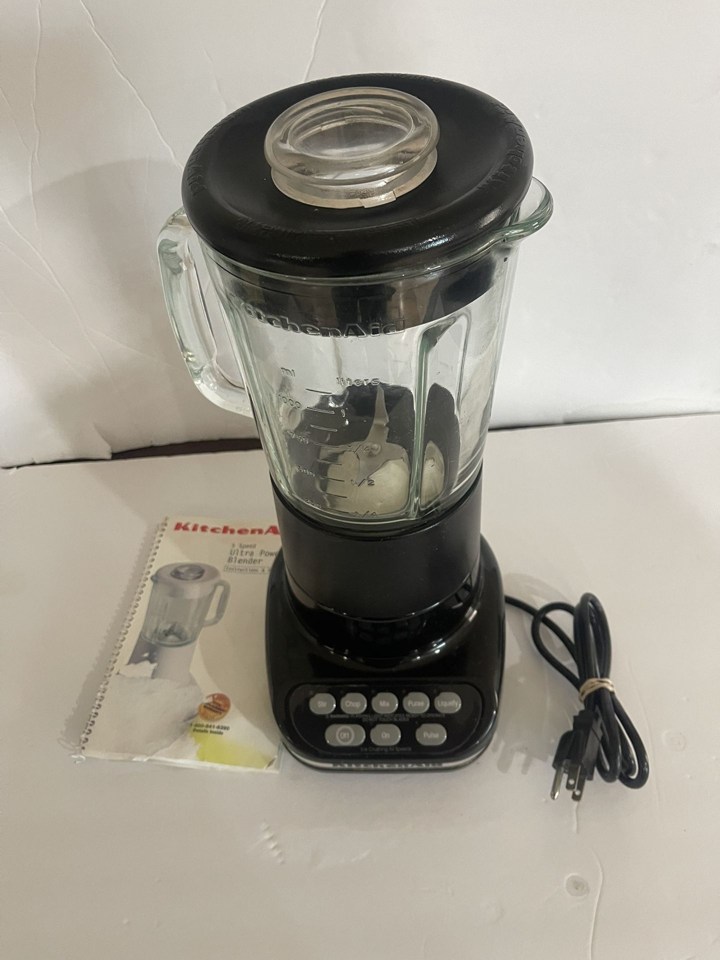 KitchenAid KSB50B3 5 Speed Ultra Power Black Automatic Electric Blender