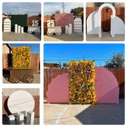 Flowe Walls Backdrops / Candy Carts