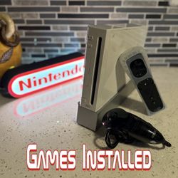 Nintendo Wii with GameCube games installed