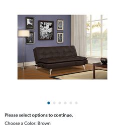 Serta Leather Futon Sofa 