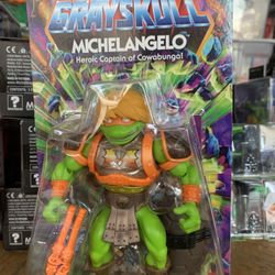 Unpunched Turtles Of Grayskull Michelangelo MOTU