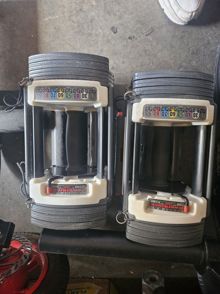 Pair Of Powerblocks 50lbs Each 