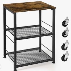 (7777-25) OYEAL Small Nightstand Industrial Square End Table with Storage Shelf Farmhouse Sofa Side Table for Small Spaces, Narrow Bedside Table for L