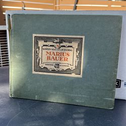 1926 Modern Masters of Etching No. 8 Marius Bauer The Studio London Art Folio Book