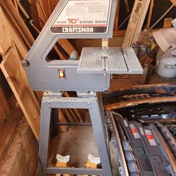 $120 10"Craftsman Bandsaw, $100 teardroptable with 4 bar stools