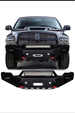 New in the box Vijay For Front Winch Bumper (RAM25-QG03) 2002-2005 Dodge RAM 1500, 2003-2005 Dodge RAM 2500 or 35000 Front Bumper Steel with LED Light