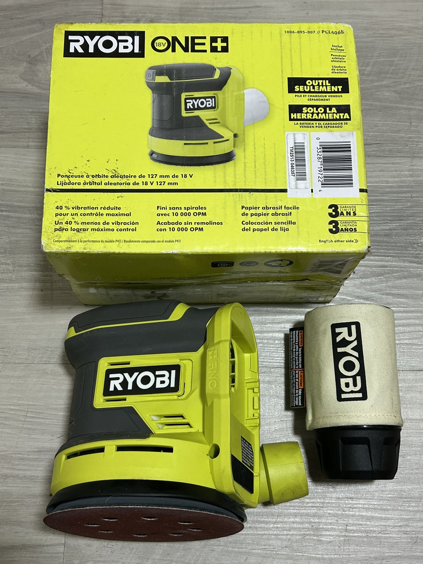 RYOBI ONE+ 18V Cordless 5 in. Random Orbit Sander (Tool Only)