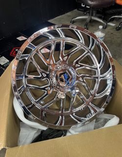 New Wheels TIS544C Chrome 22x12 5x127 For Sale, Fits Jeep Wrangler FINANCE AVAILABLE