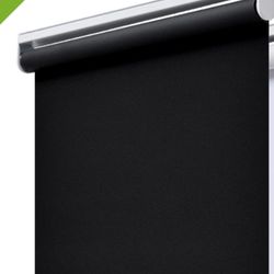 AOSKY Cordless Roller Shades Blackout Blinds for Windows Room Darkening Rolled Up Shades with Spring System, UV Protection Window Shades Door Blinds f
