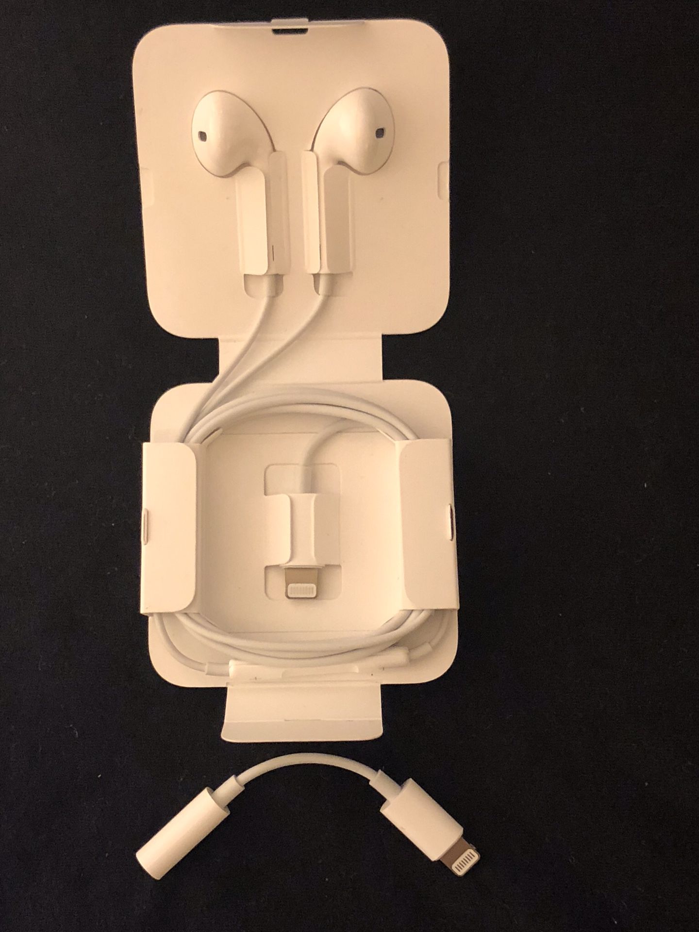 iPhone Lightning Earpod Headphones With 3.5mm Dongle 7 8 X