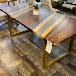 Solid Resin Dining Table 