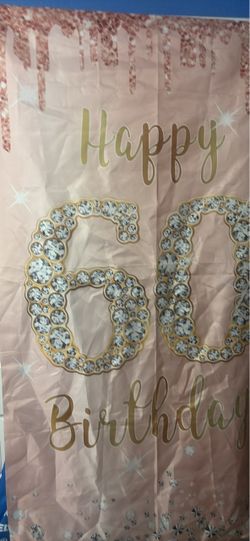 60th birthday banner