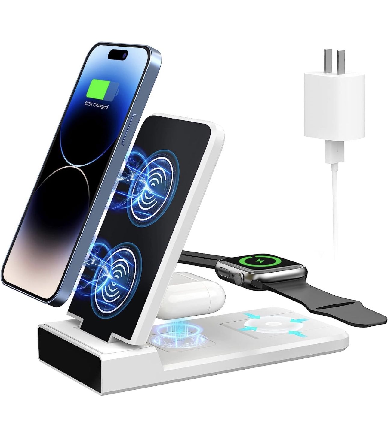 3 In 1 Wireless Charger (Black)