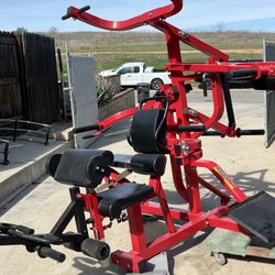 Powertec Workbench Work Out Gym Equipment Bench Press Lat Pull Down Squat Machine