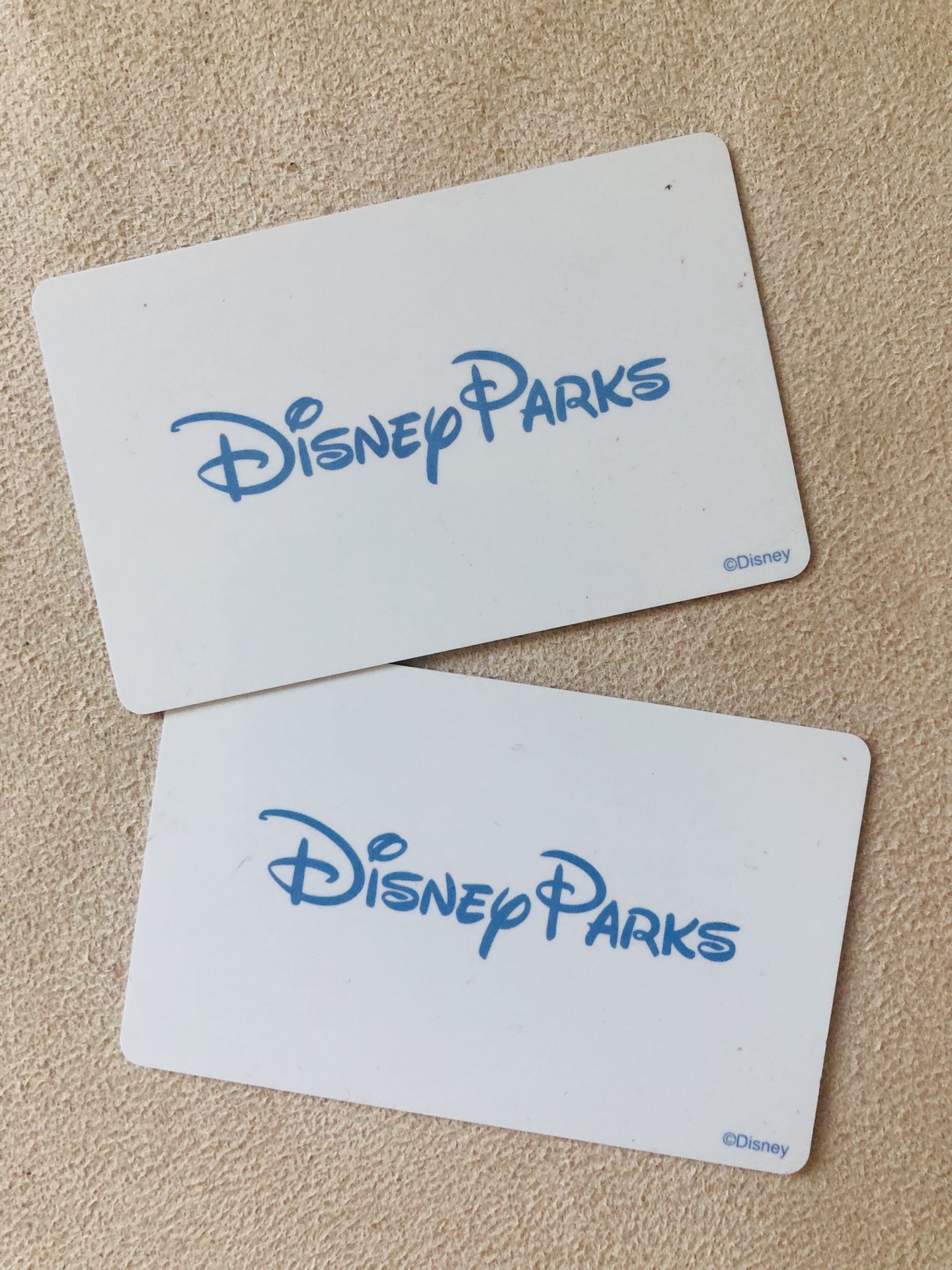 2 Disneyland park hopper tickets