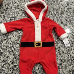 Baby Santa Zip Up jumpsuit