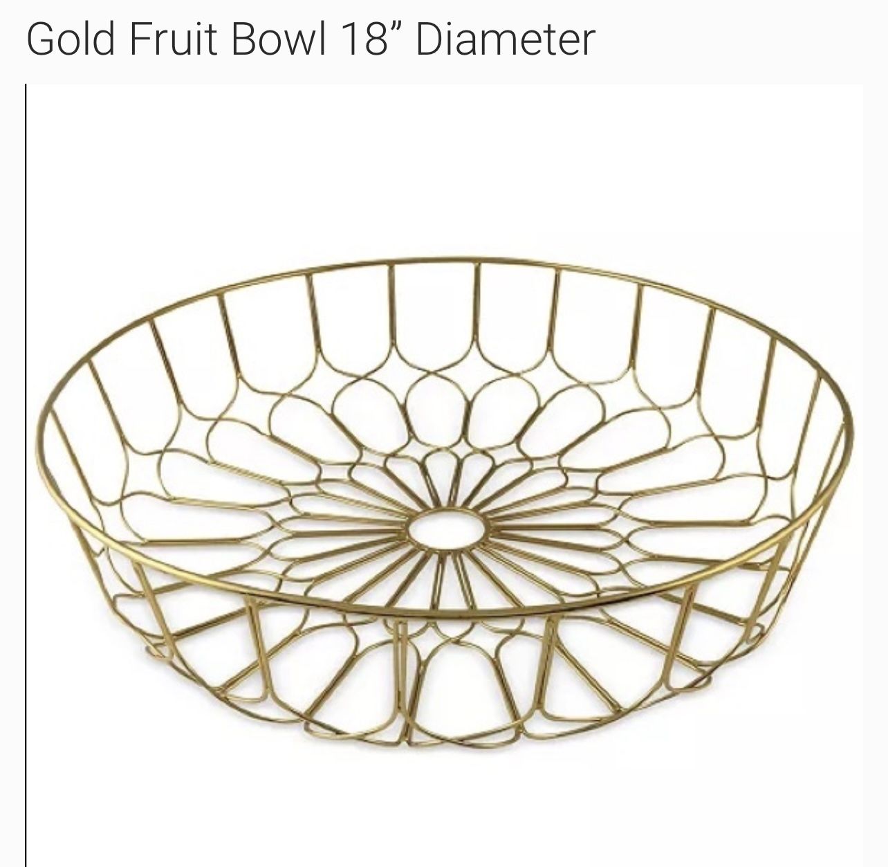 Large Gold Baskets x3 - $15