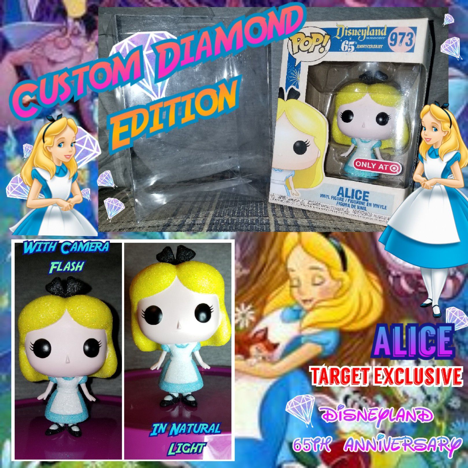 Funko Pop Alice Custom Diamond Edition