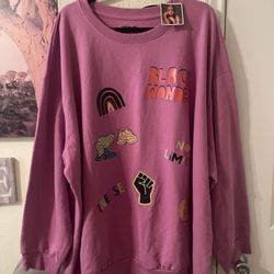 Plus Size Womens Graphic long sleeve Sweatshirt size 4X NEW