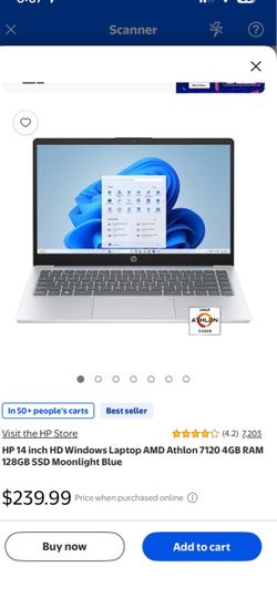 HP 14in HD Windows Laptop