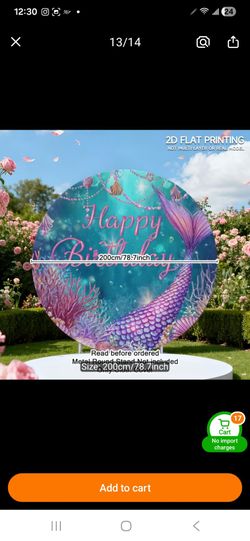 Mermaid backdrop