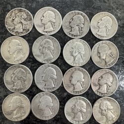 Silver Quarters X 16 