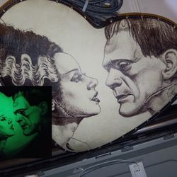 🖤 Frankenstein & Bride of Frankenstein Glow-in-the-Dark Heart Purse 🖤