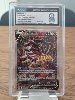 Pokémon Giratina V Lost Origin CGC Guiness World Record Holder