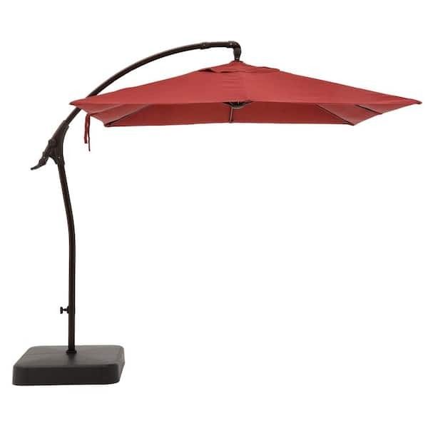 Hampton Bay
8 ft. Square Aluminum Cantilever Offset Outdoor Patio Umbrella in Chili Red