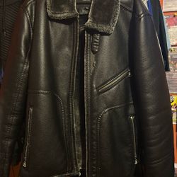 Mark New York Leather Jacket w/ Fur – Extra Large – $80
