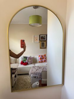 Gold Arch Wall Mirror