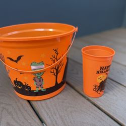 Halloween Buckets And Cup 