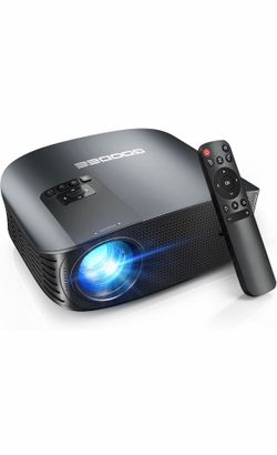 GooDee 4K Portable Projector with WiFi 6 and Bluetooth 5.4 - 2026 Upgraded Full HD Video Projector, Dolby Audio Home Theater for Outdoor Night & Bedro