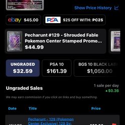 Pecharunt Pokémon Card