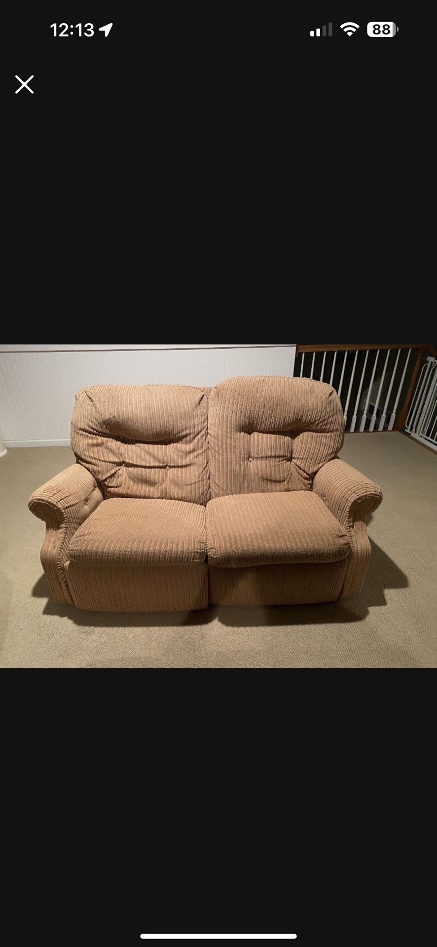 Recliner Love Seat Sofa Couch