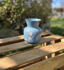 Vintage Small Blue Vase