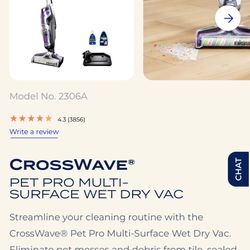 BISSELL® CrossWave® Pet Pro Multi-Surface Wet Dry Vac