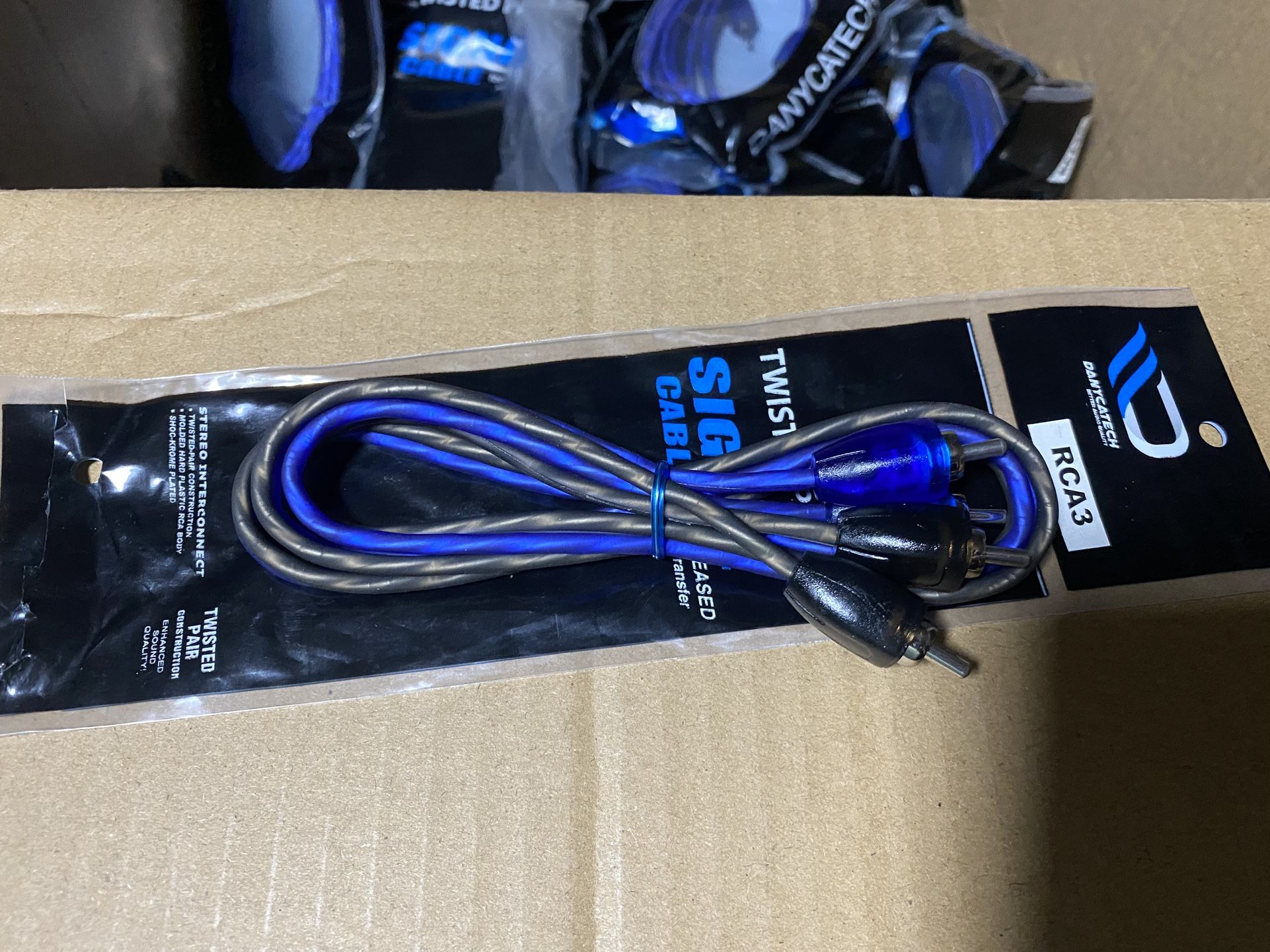 New 3ft Twisted RCA Cable High Quality $15 Each