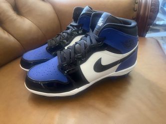 Jordan 1 Mid TD Game Royal Football Cleats FJ6805-401 Blue Mens Size 11.5