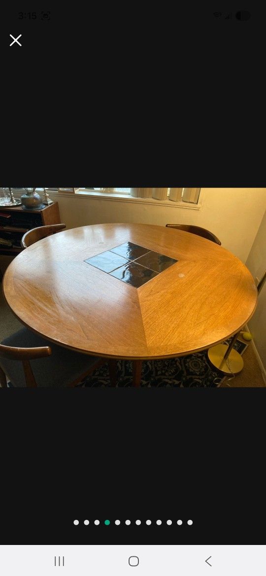 RARE Drexel HERITAGE MCM Game or Dining Table
