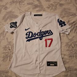 Dodgers Woman Ohtani White Jerseys $50ea Firm S M L Xl 2x