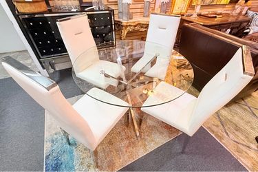 Glass & Chrome Dinning Table - 20% OFF OFFER!!!