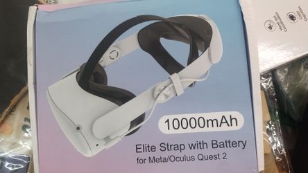 Meta Quest 2 head strap with built battery pack