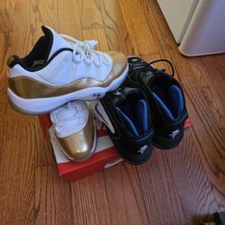 White And Gold 11s And Nike Air Max Penny