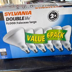 Sylvania Double Life Flood Bulbs, 65 W