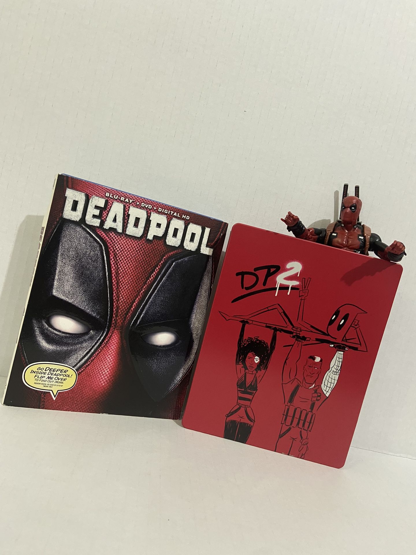 Deadpool 2 Collectable Steel Book Blu Ray  and Deadpool Blu Ray
