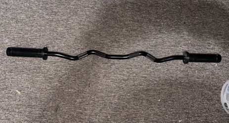 Olympic curl bar , black