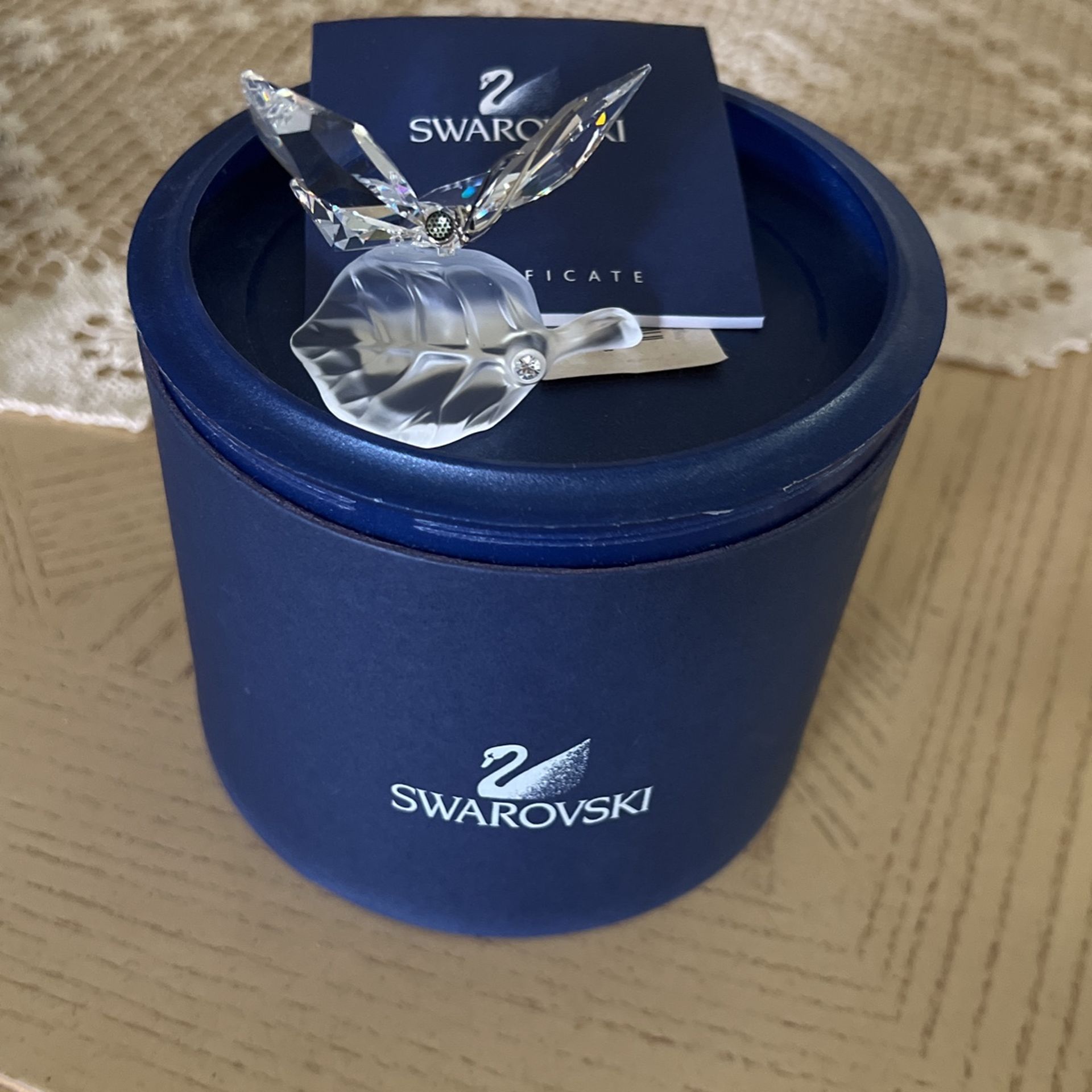 Swarovski Butterfly On Leaf