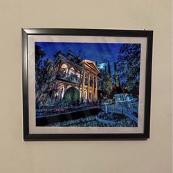 Custom Art Piece Of Disneyland’s Haunted Mansion