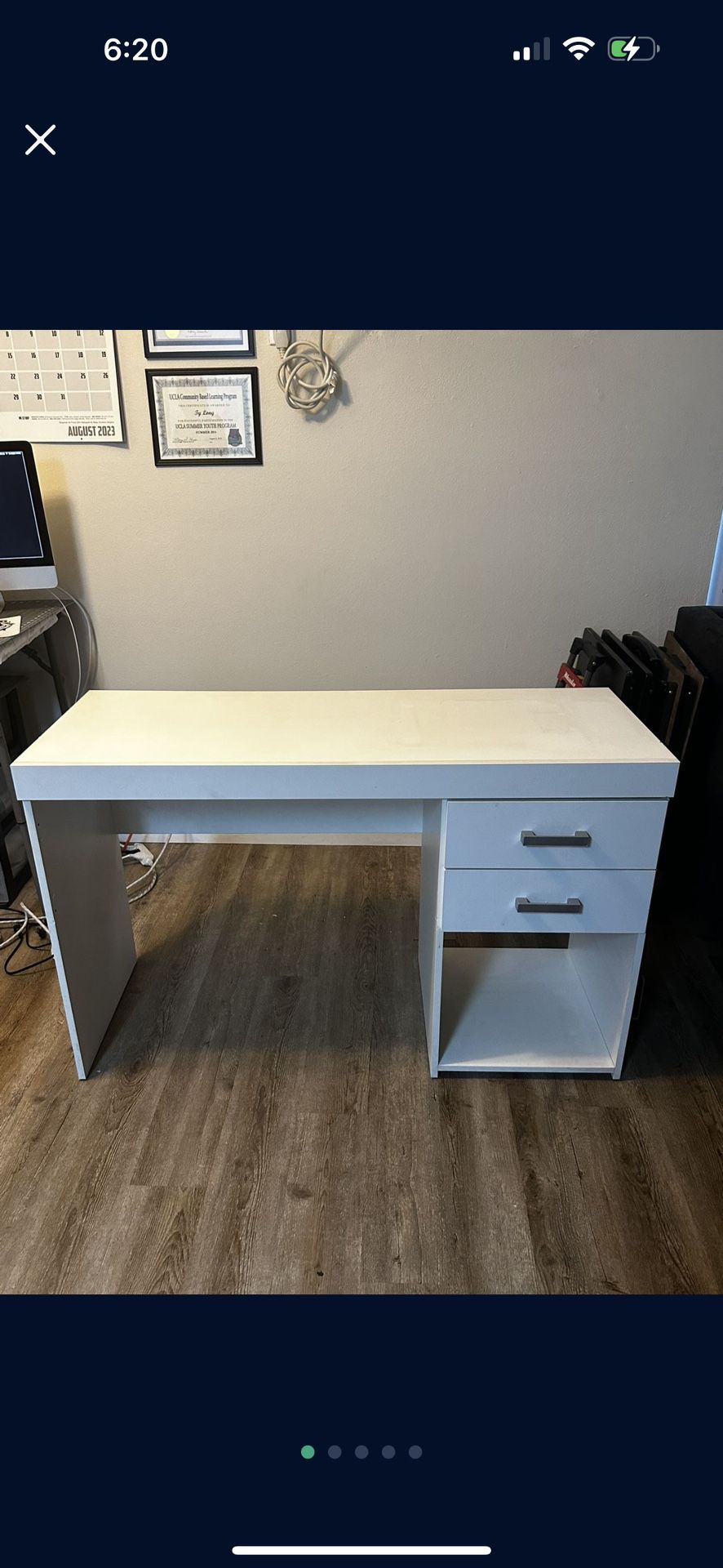 White Computer Desk 